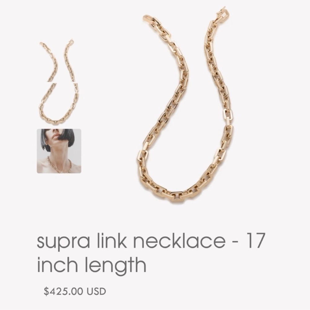 Eddie Borgo Supra Link Necklace 17” - Picture 3 of 14